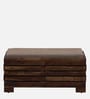 Siena Sheesham Wood Shoe Rack In Scratch Resistant Provincial Teak Finish With Light Beige Cushion