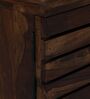 Siena Sheesham Wood Shoe Rack In Scratch Resistant Provincial Teak Finish With Light Beige Cushion