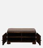Siena Sheesham Wood Shoe Rack In Scratch Resistant Provincial Teak Finish With Light Beige Cushion