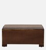 Siena Sheesham Wood Shoe Rack In Scratch Resistant Provincial Teak Finish With Light Beige Cushion