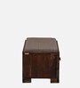 Siena Sheesham Wood Shoe Rack In Scratch Resistant Provincial Teak Finish With Light Beige Cushion