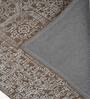Sienna & Ivory Geometric Wool And Cotton 8 X 5 Feet Hand Tufted Carpet