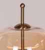 Sienna Amber Glass Table Lamp Gold Metal Body Tri-Color LED Modern Decorative Bedside Lamp