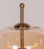 Sienna Amber Glass Table Lamp Gold Metal Body Tri-Color LED Modern Decorative Bedside Lamp