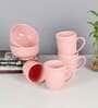 Pink Mug with Serving Bowls Set of 6