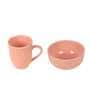 Pink Mug with Serving Bowls Set of 6