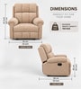 Sieria Upholstered 1 Seater Recliner in Beige Color