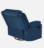 Sierra Velvet 1 Seater Manaul Recliner Rocker & Swivel In Blue Color
