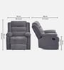 Sierra Manaual 1 Seater Recliner In Brown Finish