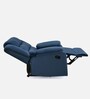 Sierra Velvet 1 Seater Manual Recliner Sofa in Blue Finish