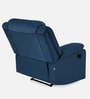 Sierra Velvet 1 Seater Manual Recliner Sofa in Blue Finish