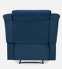 Sierra Velvet 1 Seater Manual Recliner Sofa in Blue Finish