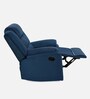 Sierra Velvet 1 Seater Manual Recliner Sofa in Blue Finish