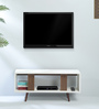 Sigma TV Unit in White & Dark Oak finish