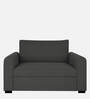 Sigma Fabric 1 Seater Sofa In Charcoal Grey Colour