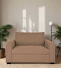 Sigma Fabric 1 Seater Sofa In Cosmic Beige Colour
