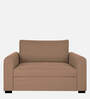 Sigma Fabric 1 Seater Sofa In Cosmic Beige Colour