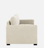 Sigma Fabric 1 Seater Sofa In Ivory Cream Colour