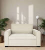 Sigma Fabric 1 Seater Sofa In Ivory Cream Colour