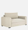 Sigma Fabric 1 Seater Sofa In Ivory Cream Colour