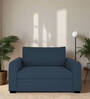 Sigma Fabric 1 Seater Sofa In Light Blue Colour