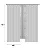 Grey Traditional Polyester 7 Ft Blackout Eyelet Door Curtains (Set of 2)