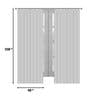 Multicolor Polyester Floral 9ft Blackout Eyelet 2 Pcs Door Curtains