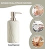 Abstract Marble Signature 4-Piece Bathroom Organizer Set