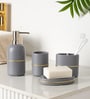 Grey Golden Signature 4-Piece Bathroom Organizer Set