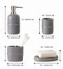 Grey Golden Signature 4-Piece Bathroom Organizer Set