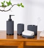 Charcoal Signature 4-Piece Bathroom Organizer Set