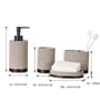 Beige Signature 4-Piece Bathroom Organizer Set