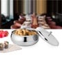 Signature 600 ml Silver Stainless Steel Double Walled Serving Bowl with lid