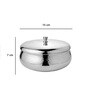 Signature 800 ml Silver Stainless Steel Double Walled Serving Bowl with lid