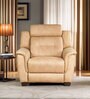 Signoria Fabric 1 Seater Motorized Recliner in Beige Colour with USB Port