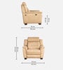 Signoria Fabric 1 Seater Motorized Recliner in Beige Colour with USB Port