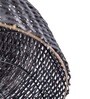 Sihadi Handcrafted Rattan/Wicker Pendant Lamp Hanging Light for Living Room Dining Room Black