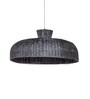 Sihadi Handcrafted Rattan/Wicker Pendant Lamp Hanging Light for Living Room Dining Room Black
