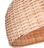 Sihadi Handcrafted Rattan/Wicker Pendant Lamp Hanging Light for Living Room Dining Room Natural
