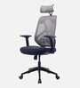 Sila Breathable Mesh Ergonomic Chair in Black & Grey Colour