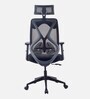 Sila Breathable Mesh Ergonomic Chair in Black & Grey Colour