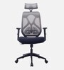 Sila Breathable Mesh Ergonomic Chair in Black & Grey Colour