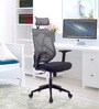 Sila Breathable Mesh Ergonomic Chair in Black & Grey Colour