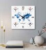 Silent Movement Multicolour MDF World Wall Clock