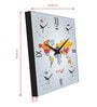 Silent Movement Multicolour MDF World Wall Clock