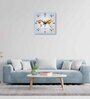 Silent Movement Multicolour MDF World Wall Clock