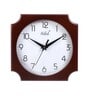 Brown Sweep Mechanism Engineered Wood Wall Clock