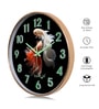 Black Koi Fish Wall Clock With Copper Ring (13 Inch)