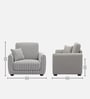 Orion Classic Houndstooth 1 Seater Sofa In White And Black Colour