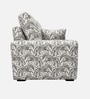 Orion Safari Sketch 1 Seater Sofa In White And Black Colour